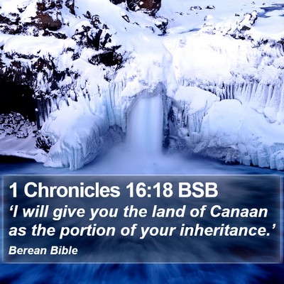1 Chronicles 16:18 BSB Bible Verse Image