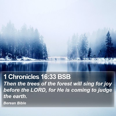 1 Chronicles 16:33 BSB Bible Verse Image