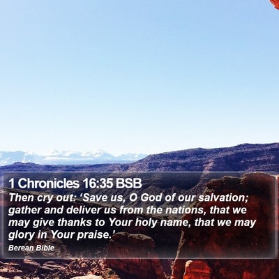 1 Chronicles 16:35 BSB Bible Verse Image