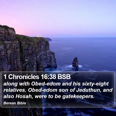 1 Chronicles 16:38 BSB Bible Verse Image