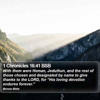 1 Chronicles 16:41 BSB Bible Verse Image