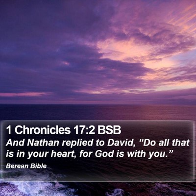1 Chronicles 17:2 BSB Bible Verse Image