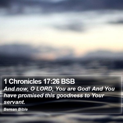 1 Chronicles 17:26 BSB Bible Verse Image