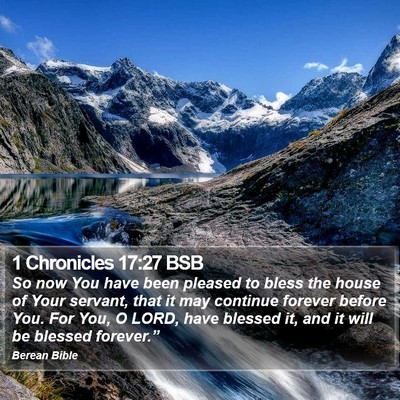 1 Chronicles 17:27 BSB Bible Verse Image