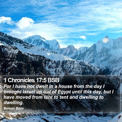 1 Chronicles 17:5 BSB Bible Verse Image