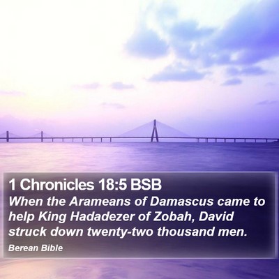 1 Chronicles 18:5 BSB Bible Verse Image