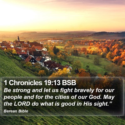 1 Chronicles 19:13 BSB Bible Verse Image