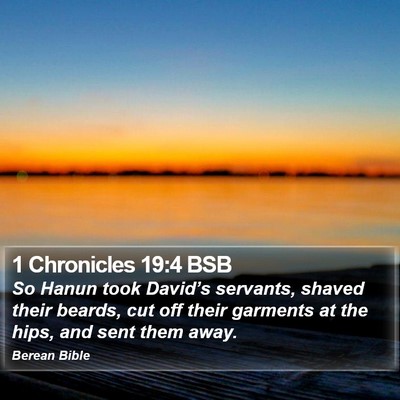 1 Chronicles 19:4 BSB Bible Verse Image