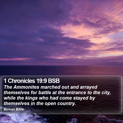 1 Chronicles 19:9 BSB Bible Verse Image