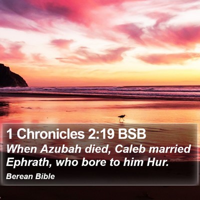 1 Chronicles 2:19 BSB Bible Verse Image