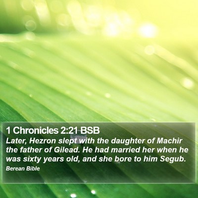 1 Chronicles 2:21 BSB Bible Verse Image