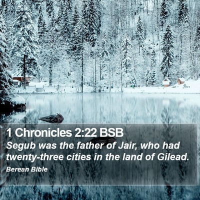 1 Chronicles 2:22 BSB Bible Verse Image