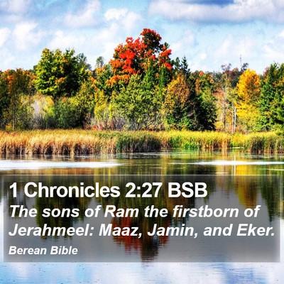 1 Chronicles 2:27 BSB Bible Verse Image
