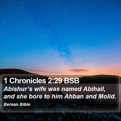1 Chronicles 2:29 BSB Bible Verse Image