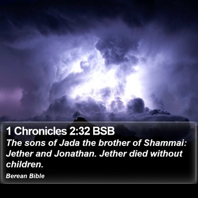 1 Chronicles 2:32 BSB Bible Verse Image