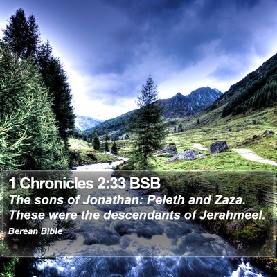 1 Chronicles 2:33 BSB Bible Verse Image