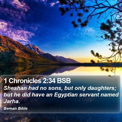 1 Chronicles 2:34 BSB Bible Verse Image