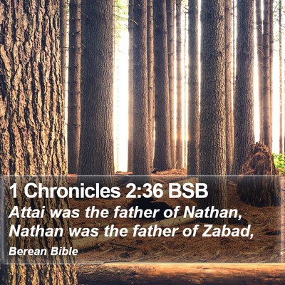 1 Chronicles 2:36 BSB Bible Verse Image