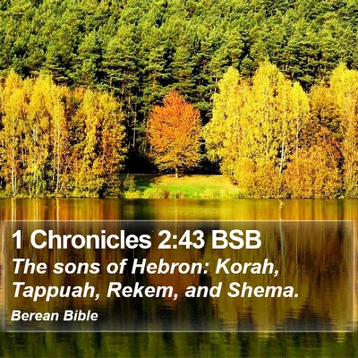 1 Chronicles 2:43 BSB Bible Verse Image