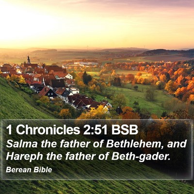 1 Chronicles 2:51 BSB Bible Verse Image