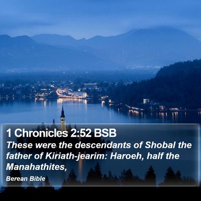 1 Chronicles 2:52 BSB Bible Verse Image