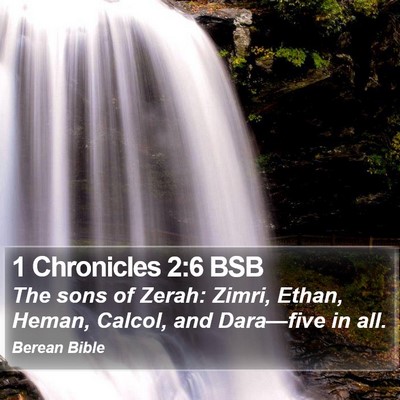 1 Chronicles 2:6 BSB Bible Verse Image