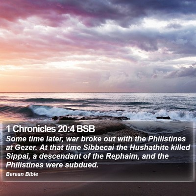 1 Chronicles 20:4 BSB Bible Verse Image