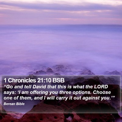 1 Chronicles 21:10 BSB Bible Verse Image