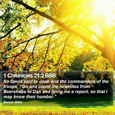 1 Chronicles 21:2 BSB Bible Verse Image