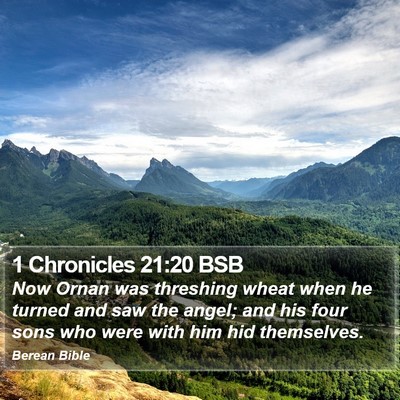 1 Chronicles 21:20 BSB Bible Verse Image