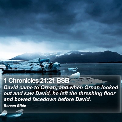 1 Chronicles 21:21 BSB Bible Verse Image