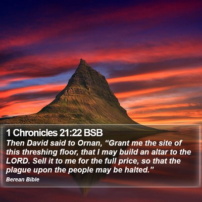 1 Chronicles 21:22 BSB Bible Verse Image