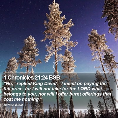 1 Chronicles 21:24 BSB Bible Verse Image