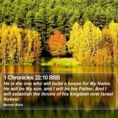 1 Chronicles 22:10 BSB Bible Verse Image