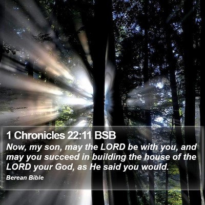 1 Chronicles 22:11 BSB Bible Verse Image