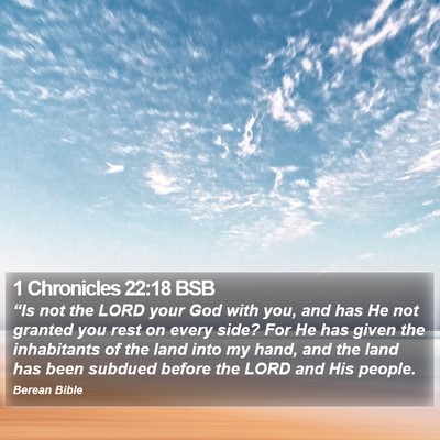 1 Chronicles 22:18 BSB Bible Verse Image