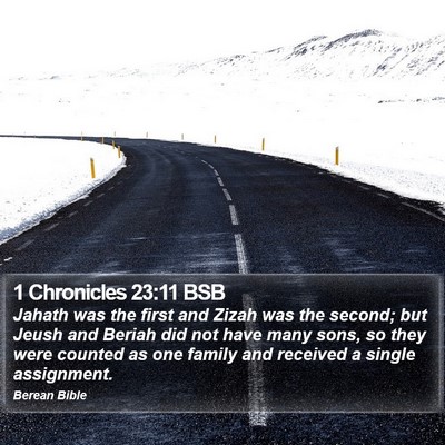 1 Chronicles 23:11 BSB Bible Verse Image
