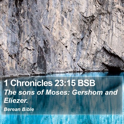1 Chronicles 23:15 BSB Bible Verse Image