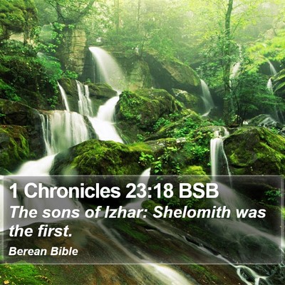 1 Chronicles 23:18 BSB Bible Verse Image