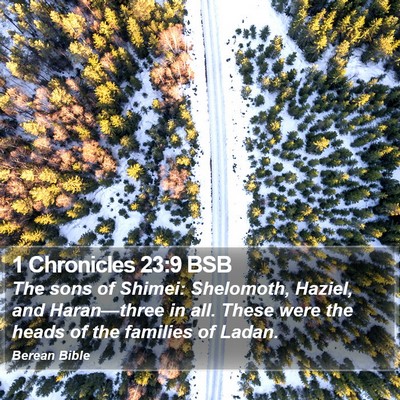 1 Chronicles 23:9 BSB Bible Verse Image