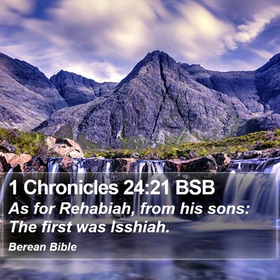 1 Chronicles 24:21 BSB Bible Verse Image