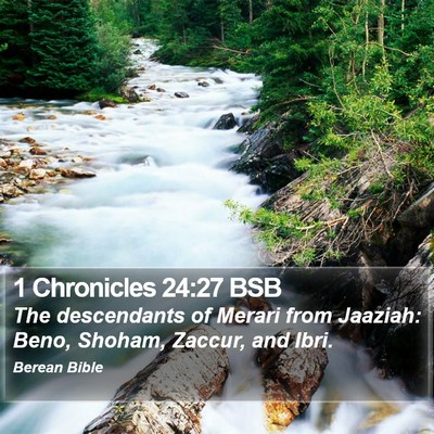 1 Chronicles 24:27 BSB Bible Verse Image