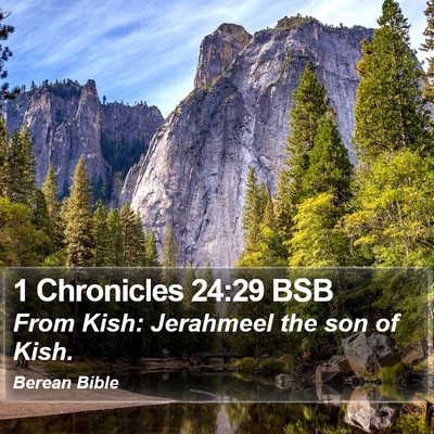 1 Chronicles 24:29 BSB Bible Verse Image