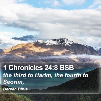1 Chronicles 24:8 BSB Bible Verse Image