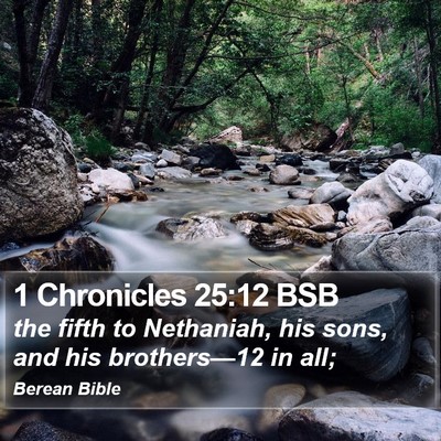 1 Chronicles 25:12 BSB Bible Verse Image
