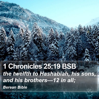 1 Chronicles 25:19 BSB Bible Verse Image