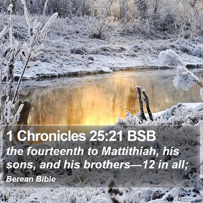 1 Chronicles 25:21 BSB Bible Verse Image