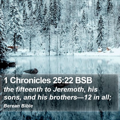 1 Chronicles 25:22 BSB Bible Verse Image