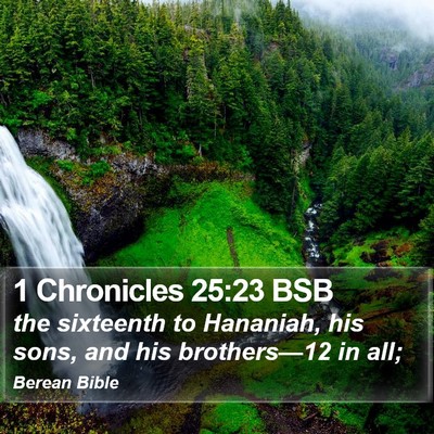 1 Chronicles 25:23 BSB Bible Verse Image