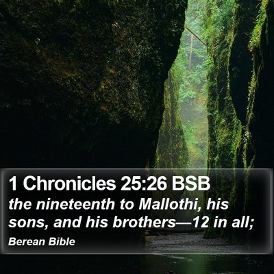 1 Chronicles 25:26 BSB Bible Verse Image